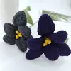 Tulipanes de Flor Abierta, Tejidos a Mano, Hilo Flores Eternas, Ramo Terminado Regalo