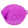 Freidora de Aire Transfronteriza Molde de Silicona para Hornear AirFryerSiliconePot Bandeja Redonda de Silicona para Freidora de Aire