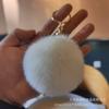 Chuangyi Lingshang Transfronterizo 8cm Colgante de Bola de Pelo de Conejo Rex Llavero de Bola de Pelo Colgante de Ropa Joyería al por Mayor
