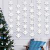 Adornos Guirnalda Copo de Nieve Navideño Decoraciones Árbol de Navidad Cuerda Copo de Nieve Blanco Suministros Decorativos Coloridos Navideños al Por Mayor