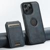 Adequado para iPhone 18 Promax 2 em 1 Magsafe Carregamento Sem Fio Magnético Porta-Cartões Capa de Couro para Celular