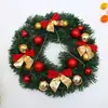 Guirlanda de Natal Transfronteiriça 30/40/50/60cm Decoração de Natal Pendurada na Porta Coroa de Rotim Decoração de Hotel Shopping