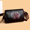 Bolso bandolera versátil para mediana edad, bolso transfronterizo para mujer, correa ancha, estilo chino artístico, moderno diseño de loto, bolso para mamá, bolso de hombro de alta gama