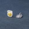 Pingente S925 Prata de Lei Retrô Antigo Distintivo Xizang Amarelo Deus da Riqueza Quadrado Pingente Deus da Riqueza DIY Pulseira Wen Play