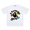 Dropshipping 260g Peso Pesado Marca de Moda Suministro Mayorista Transfronterizo Camiseta de Manga Corta Peso Pesado Cabeza de Mono Bape Tiburón 22