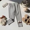 Leggings Infantis Acessórios para Daminhas Leggings 95% Algodão Outono Roupa Infantil Calças Elásticas Slimming Calças Longas Alto Volume