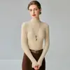 Suéter de cachemira de cuello alto medio para otoño e invierno, suéter base de punto slim-fit 100% cachemira pura para mujer, jersey de manga larga