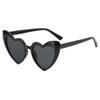 Nuevas gafas de sol con forma de corazón, color caramelo, antiultravioleta, con personalidad de corazón, para fiesta, color claro, venta al por mayor para mujer