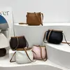 Bolsa de Ombro Texturizada de Alta Qualidade Transfronteiriça para Mulheres, Estilo Coreano, Bolsa Transversal Versátil, Simples e Versátil para o Dia a Dia e Trabalho