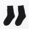 Venta Relámpago Calcetines de Lana para Niños Otoño e Invierno Categoría a Color Sólido Forrados de Felpa Engrosados Cálidos Calcetines de Algodón Absorbentes de Sudor Transpirables Desodorantes Calcetines para Bebé