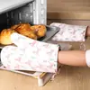 Guantes de Silicona y Algodón de Doble Capa Resistentes a Altas Temperaturas con Aislamiento Térmico y Textura de Patrón de Diamante para Cocina, Microondas y Horno, Guantes Antiescaldaduras