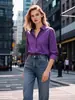 Camisa Blanca Nueva de Primavera y Otoño para Mujer Camisa Holgada de Manga Larga Ropa de Trabajo para Mujer de Comercio Exterior Estación Independiente Europea y Americana Transfronteriza