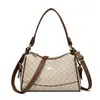 Bolsas para Mujer 2026 Nueva Moda Estampada Bolso para Mamá de Mediana Edad Bolso Almohada Bolso de Hombro Versátil Bolso Cruzado Estampado