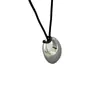 Nuevo Collar Ovalado Liso, Colgante de Diseño Simple y Moderno, Lujo Ligero Retro, Cadena de Suéter de Alta Gama Personalizada