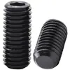 Tornillos de máquina de cabeza plana grado 8.8, tornillos sin cabeza con hexágono interior, tornillos de fijación de posicionamiento, tornillos de tope, M3 M4 M5 M6