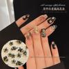 Decorações de Nail Art Famosas na Internet, Conjunto Misto Estilo Retro Old Money, Flores Tridimensionais de Cinco Pétalas Prontas para Usar