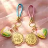 Festival de Medio Otoño Pequeño Regalo Oro Puro 999 Moneda de Oro de Pastel de Luna Llavero de Estrella Colgante para Bolsa Caja de Regalo Souvenir Personalizado