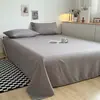 Sábana Gruesa Clase A, Pieza Única, Grado Materno e Infantil, Color Sólido, 60 Hilos, Verano, Dormitorio Estudiantil, Algodón Lavado, Tamaño Individual, Mayoreo