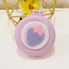 Bonito peine plegable con pequeño espejo cosmético, peine de masaje con cabeza de cojín de aire portátil, peine portátil de plástico de dibujos animados con airbag