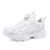 Comercio exterior transfronterizo zapatos para niños zapatillas infantiles cuero blanco zapatillas de correr para niñas hebilla giratoria zapatos de estudiante
