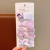 Horquilla para el pelo para niña, pequeña y bonita, con flores de verano, accesorios para el pelo para niña
