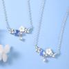 Collar de Mujer Plata de Ley Colgante Clavícula Original Lujo Accesible Diseño Nicho Alta Gama 2021 Nuevo Verano Regalo Cumpleaños