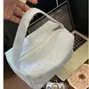 Bolsa de maquiagem única com estampa de estrelas e bolinhas para mulheres, grande capacidade, bolsa versátil e portátil para viagens e armazenamento de cosméticos