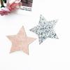 Pinza para el cabello con liga de goma de estrella brillante de cinco puntas, accesorios para el cabello de niños, materiales de embalaje para regalo, accesorios de decoración para mesa de postres, punto