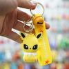 Chaveiro Pingente de Desenho Animado Anime Pokemon Boneco de Borracha Macia Pikachu Chaveiro Presente Ornamento de Loja de Dois Yuan