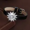 Popular y Deslumbrante Pulsera de Cinturón de Girasol con Circonita AAA de Amazon, Pulsera de Muñeca para Mujer a la Moda y de Gama Alta Estilo Ins