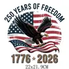 Designs de Transferência de Calor Atacado para o 250º Aniversário do Dia da Independência, Adesivos de Transferência de Calor para Roupas, Patches de Transferência de Calor com Logo Impresso, Imagens de Transferência de Calor