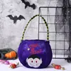 Decorações de Sacola de Doces de Halloween Sacola de Abóbora Portátil Crianças do Jardim de Infância Arranjo de Cena de Doces Sacola de Presente Sacola de Pano