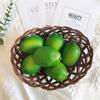 Ventas Directas de Fábrica Limón Simulado 75 Cuentas Limón Frutas y Verduras Simuladas Adornos para Posar Decoraciones de Oficina
