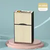 Paquete Completo de 20 Piezas Estuche Recargable para Cigarrillos con Encendedor, Estuche para Cigarrillos de Aleación de Aluminio para Hombre al por Mayor, Venta al por Mayor Transfronteriza