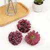 Cabezas de Flores Artificiales de Hortensia y Crisantemo para Manualidades Corona Hecha a Mano Accesorios para Tocados Pasadores Gorra de Graduación Decoración del Hogar Flores Falsas
