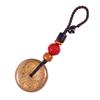Chaveiro Artesanal de Agarwood Natural Pingente da Paz Enfeite para Pendurar no Carro Chaveiro com Cordão para Homens e Mulheres com um Toque de Luxo