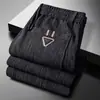 Pantalones Casuales para Hombre Otoño e Invierno Plus Terciopelo Gruesos Pantalones Largos Pierna Recta Modernos Versátiles Talla Grande Ropa de Hombre Pantalones Deportivos de Pana