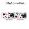 WSQT 220000 Santo Día Horror Mancha de sangre Doble Sombra Fantasma Huella de mano Sala de estar Hogar Ventana Vidrio Decorativo Pegatinas de pared