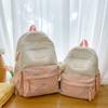 Mochila para estudantes do ensino fundamental feminino nova moda de alto valor mochila com letras ins bolsa de viagem para estudantes do ensino médio e universitários maré