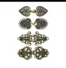 Pinzas Cruzadas Europeas y Americanas Retro de Aleación para Suéteres, Broches para Cárdigan, Pinzas para Cuello de Camisa, Sujetadores Anti-Exposición, Broches, Pinzas de Pecho al por Mayor