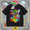 Sprunki Kidsren's Clothing Rhythm Box Clothes Camisetas de Manga Corta para Niños Niños y Niñas Tops Verano Casual Holgado Estilo Moderno