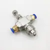 Bico atomizador de ar de pequeno fluxo 0,5 em aço inoxidável Sifão 0,3 Umidificação 0,8 Mistura de água com gás 1,8 Borrifador de resfriamento