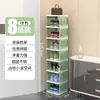 Zapatero de plástico simple de varios niveles para apartamentos de alquiler, adecuado para usar como estante de almacenamiento en la entrada o el pasillo, y también ideal para residencias estudiantiles