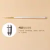 Set de pinceles para uñas set completo de pincel de línea corta para tirar pincel de dibujo de color pincel de abanico para degradados pincel de barrido de encaje pincel para terapia de luz