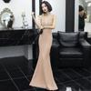 Elegante Vestido Largo de Cola de Pez para Mujer, Nuevo Estilo Verano 2026, Adecuado para Anfitrionas, Vestido de Noche Ajustado