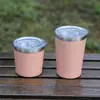 Taza Termo Transfronteriza Mini de Acero Inoxidable 304, Taza de Leche para Ocio al Aire Libre, Taza de Coche al Vacío Montada en Coche