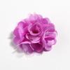 Venta caliente 5cm color sólido malla satén flor diy accesorios para el cabello de niños tocado flor ramillete zapatos y sombreros accesorios de ropa