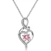 Collar Cruz de Plata de Ley s925 Estilo Japonés y Coreano Lujo Ligero Corazón Doce Signos del Zodiaco Colgante de Amazon Cadena para la Clavícula