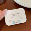Pendientes de Verano Super Hada Dulces Estrellas del Océano Nubes para Mujer Aguja de Plata Lujo Ligero Diseño Pequeño Pendientes de Gama Alta