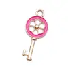 30 Estilos Mixtos de la Serie Rojo Rosa Aleación de Zinc Esmalte Accesorios Transfronterizos para Pulseras, Aretes y Colgantes DIY